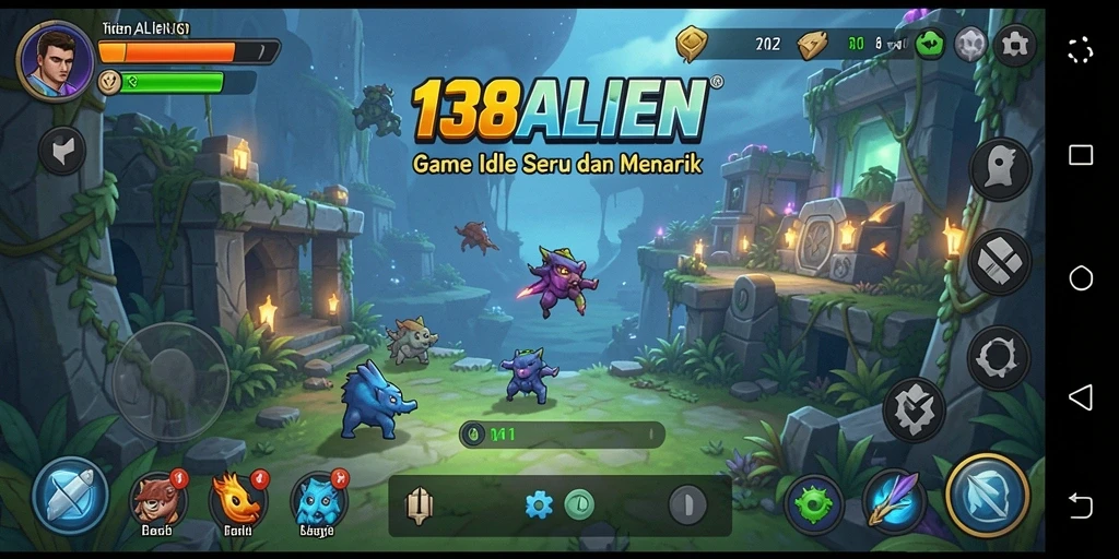 Tampilan gameplay menarik dari 138ALIEN dengan karakter yang dinamis.
