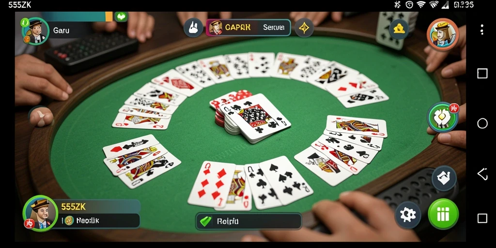 Screenshot gameplay Gaple yang seru di 555ZK.