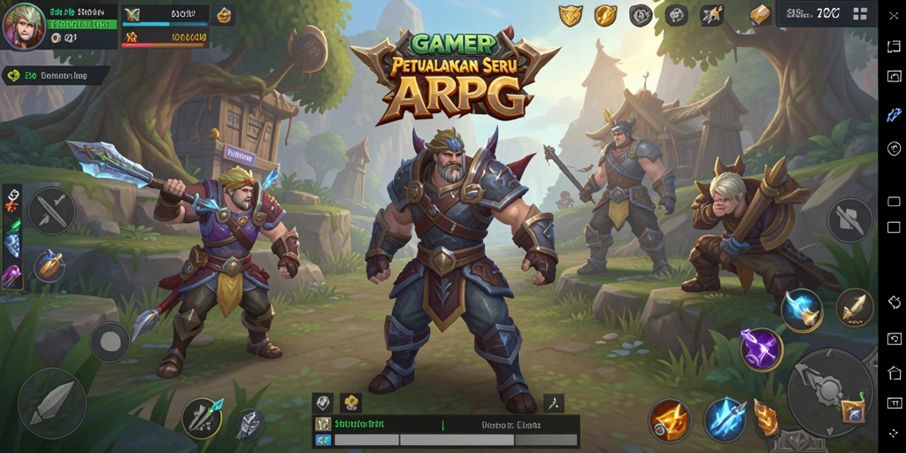 Tampilan gameplay seru dari GAMERP di dunia ARPG.