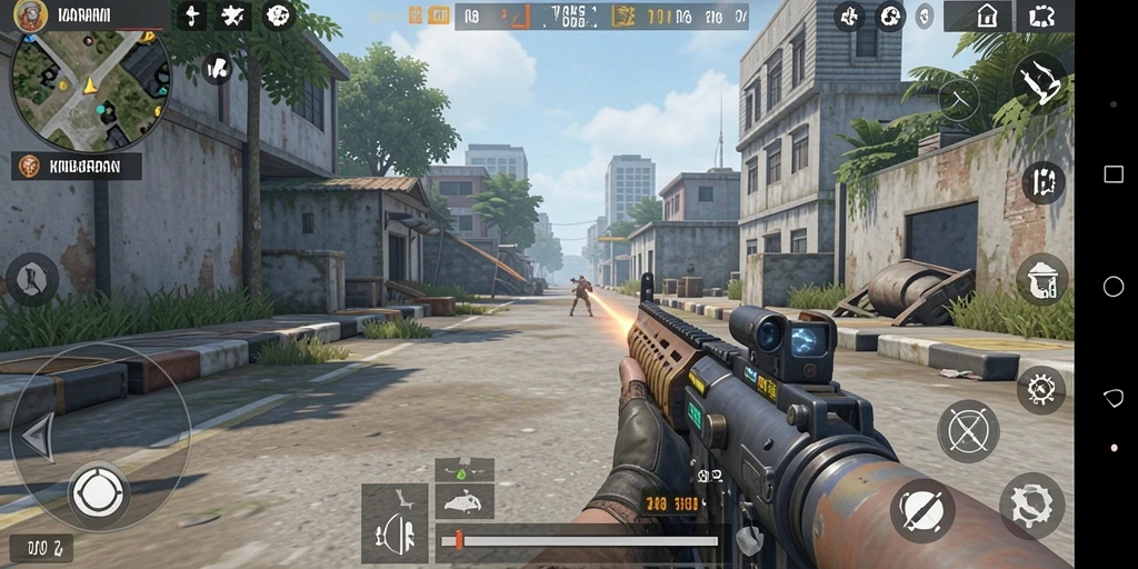 Screenshot gameplay KAGANDAN yang mendebarkan dan penuh aksi.