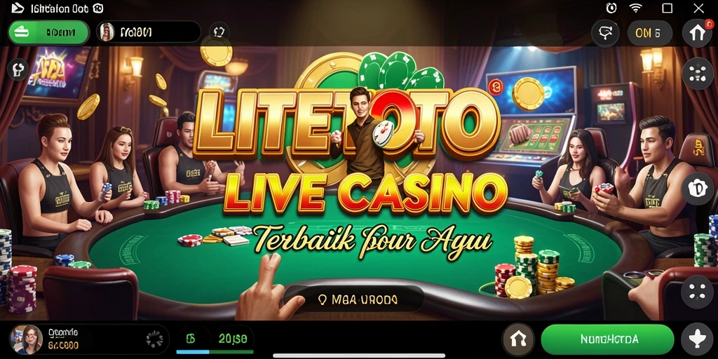 Tampilan menarik permainan Live Casino di LITETOTO dengan dealer profesional.
