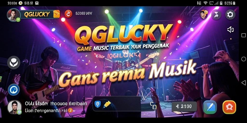 Tampilan gameplay menampilkan interaksi seru dengan musik.