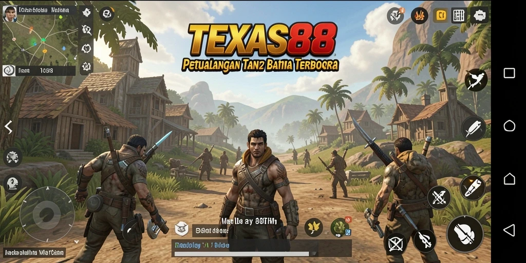 Tampilan utama gameplay TEXAS88 yang memukau dalam dunia terbuka.